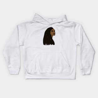 Rasta Woman African Afro Melanin Jamaican Kids Hoodie